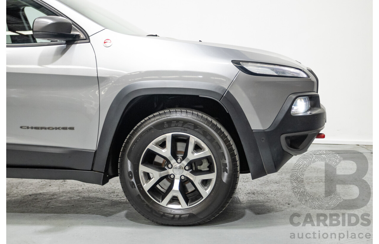 08/2014 Jeep Cherokee Trailhawk (4x4) KL 4D Wagon Billet Silver Metallic 3.2L