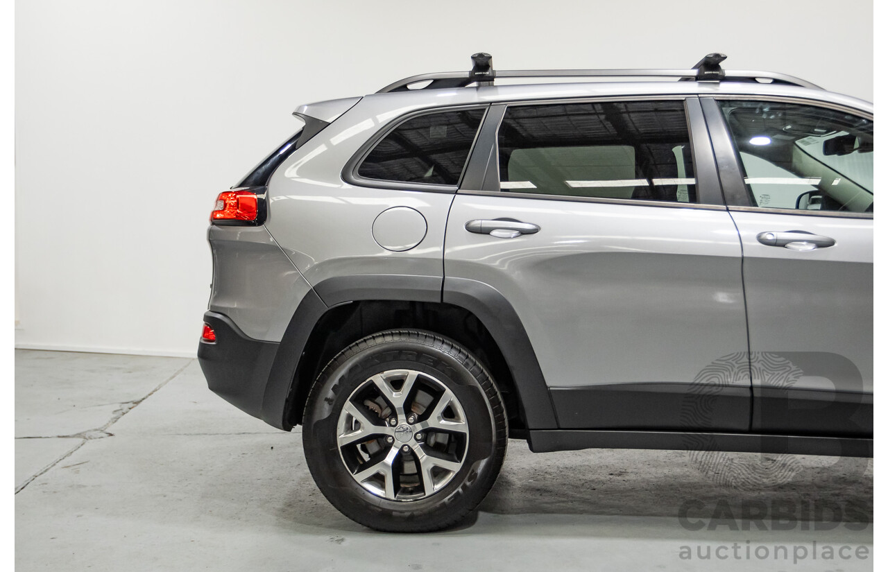 08/2014 Jeep Cherokee Trailhawk (4x4) KL 4D Wagon Billet Silver Metallic 3.2L