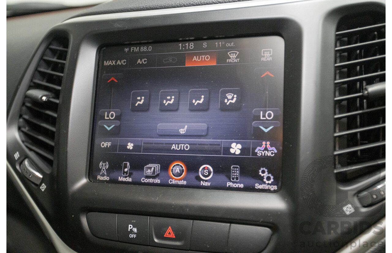 08/2014 Jeep Cherokee Trailhawk (4x4) KL 4D Wagon Billet Silver Metallic 3.2L