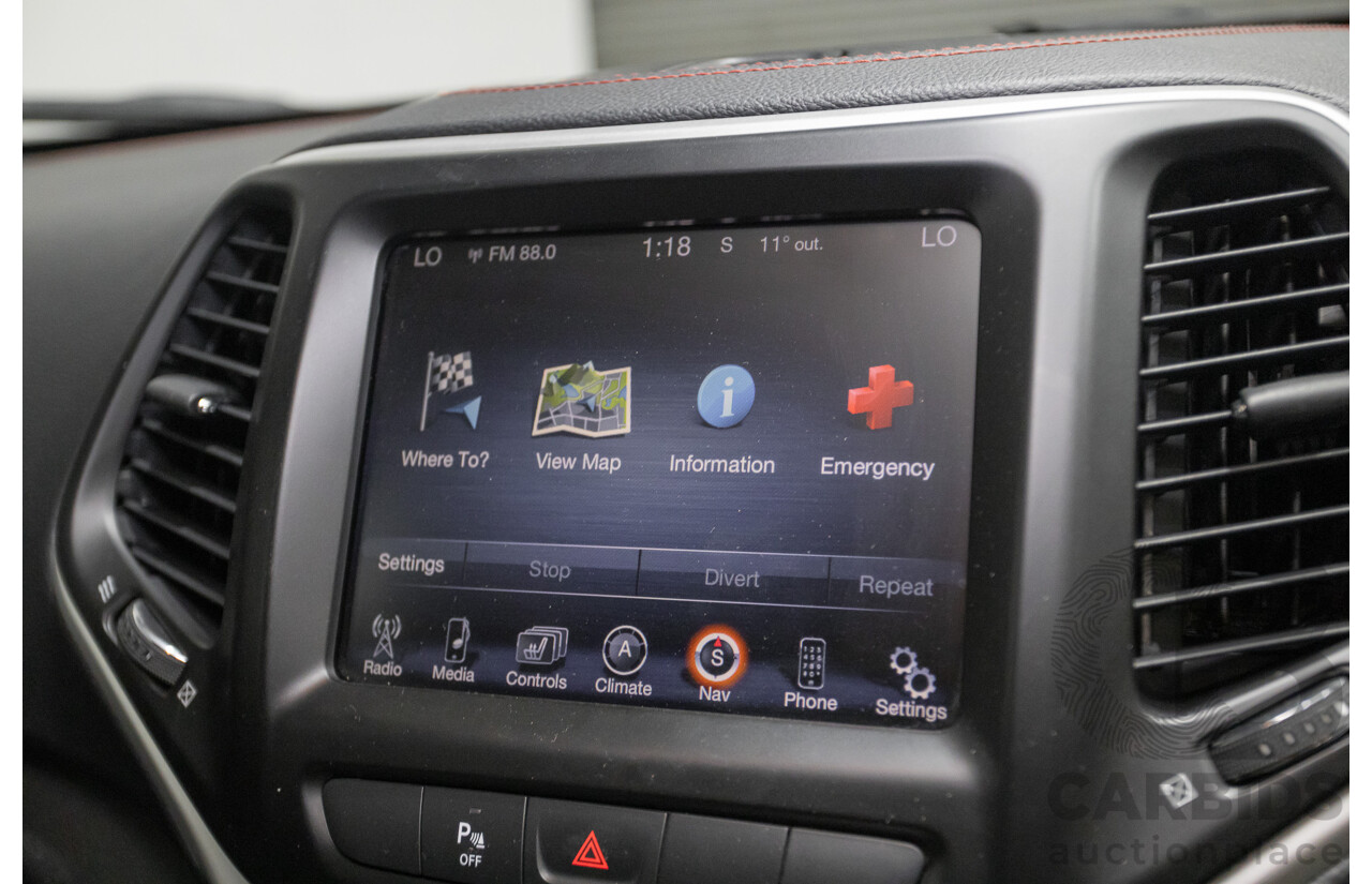 08/2014 Jeep Cherokee Trailhawk (4x4) KL 4D Wagon Billet Silver Metallic 3.2L