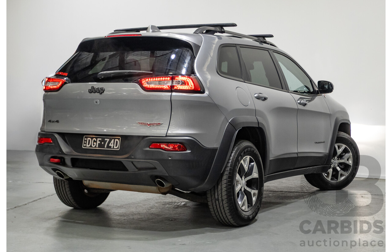08/2014 Jeep Cherokee Trailhawk (4x4) KL 4D Wagon Billet Silver Metallic 3.2L