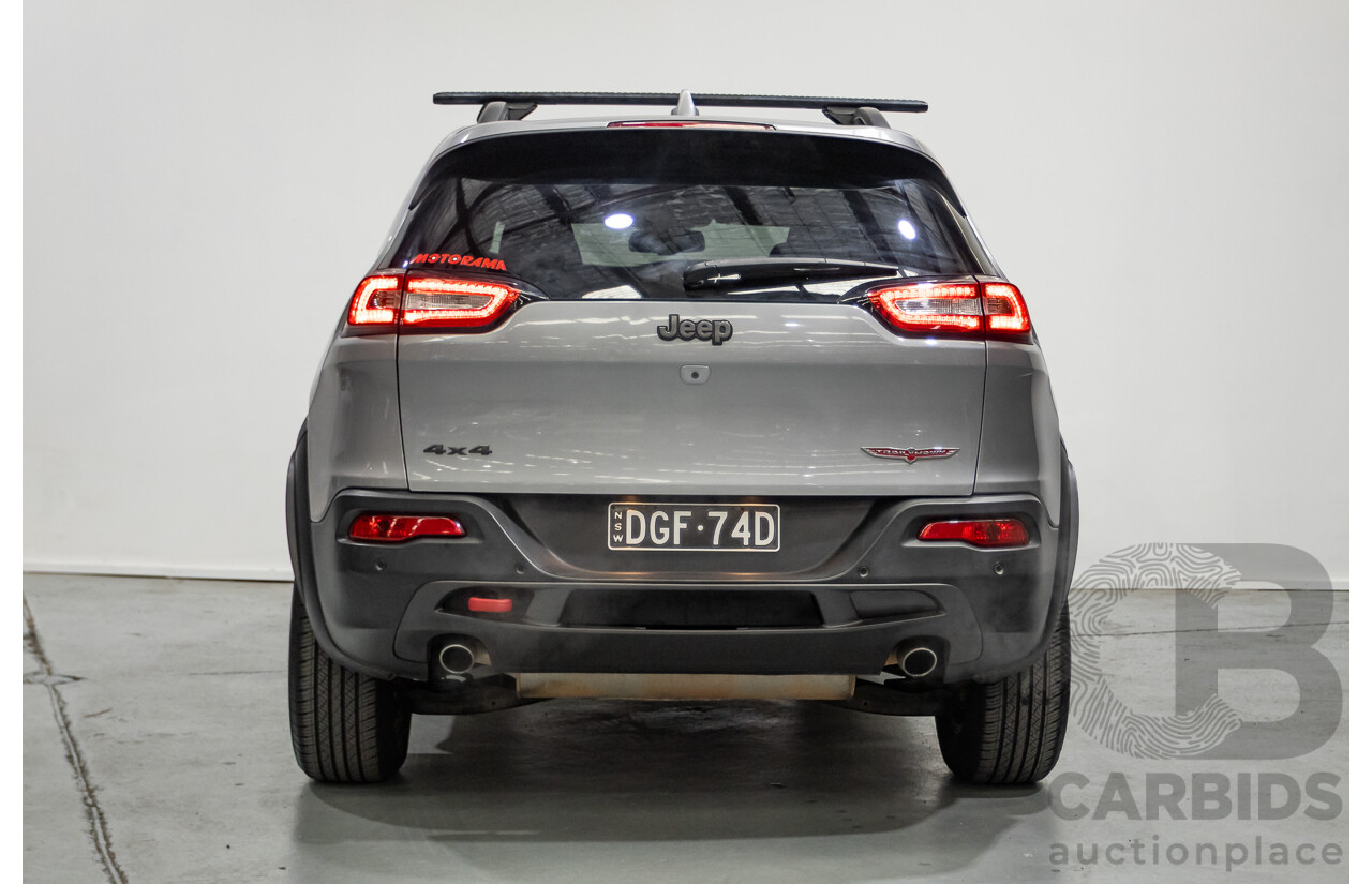 08/2014 Jeep Cherokee Trailhawk (4x4) KL 4D Wagon Billet Silver Metallic 3.2L