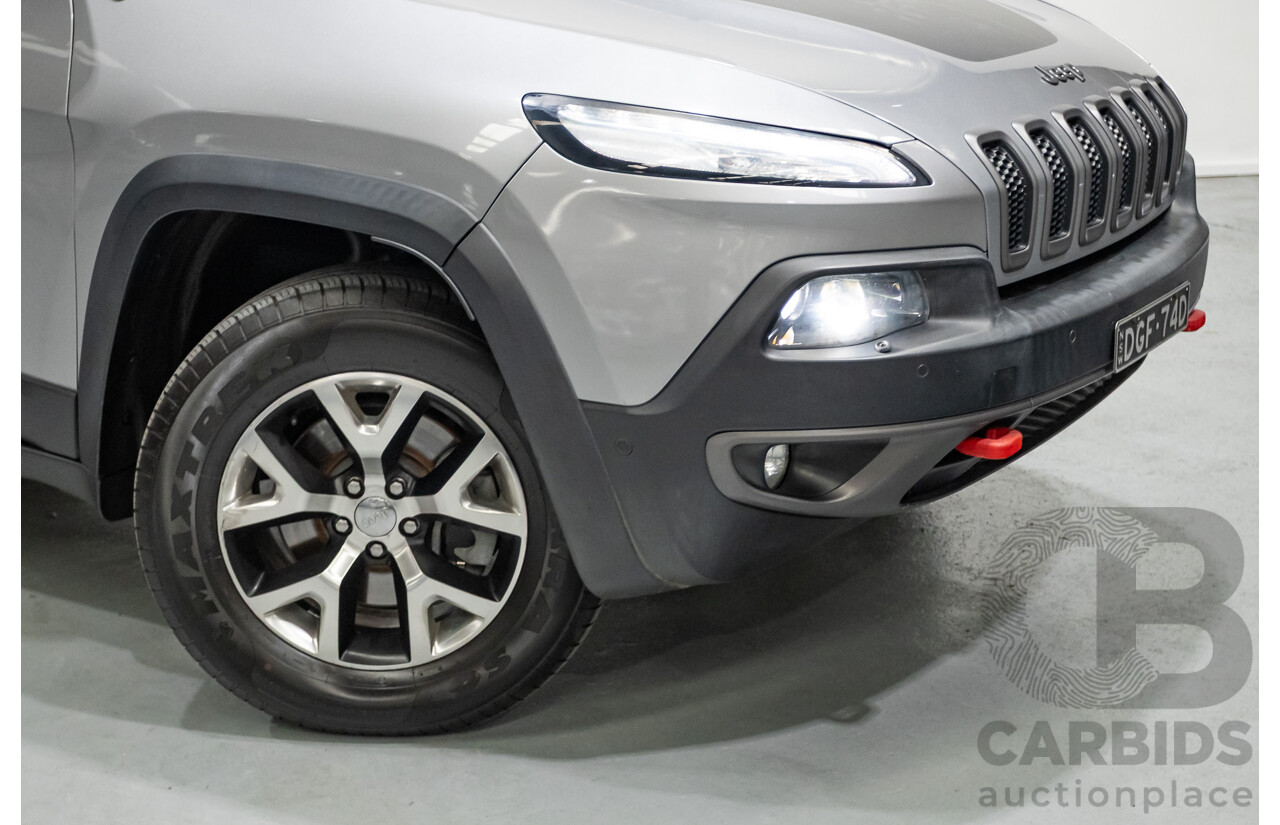 08/2014 Jeep Cherokee Trailhawk (4x4) KL 4D Wagon Billet Silver Metallic 3.2L
