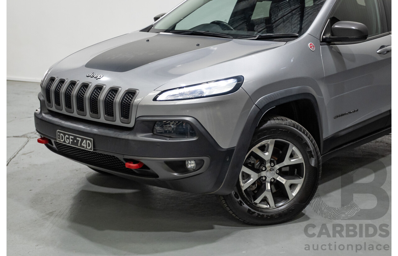 08/2014 Jeep Cherokee Trailhawk (4x4) KL 4D Wagon Billet Silver Metallic 3.2L
