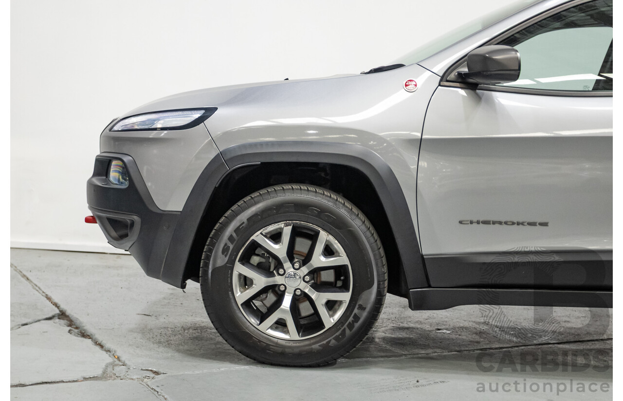 08/2014 Jeep Cherokee Trailhawk (4x4) KL 4D Wagon Billet Silver Metallic 3.2L