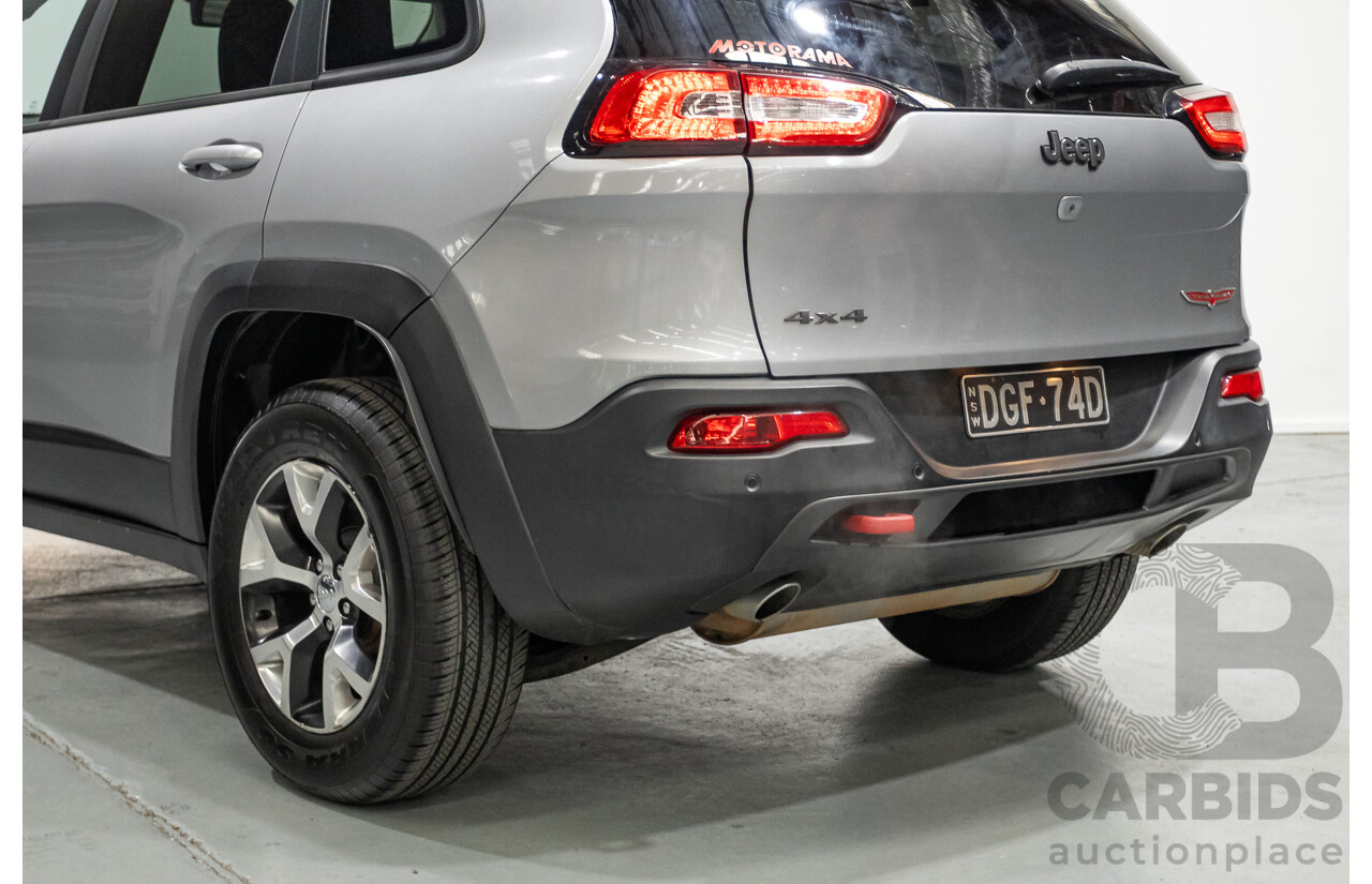 08/2014 Jeep Cherokee Trailhawk (4x4) KL 4D Wagon Billet Silver Metallic 3.2L