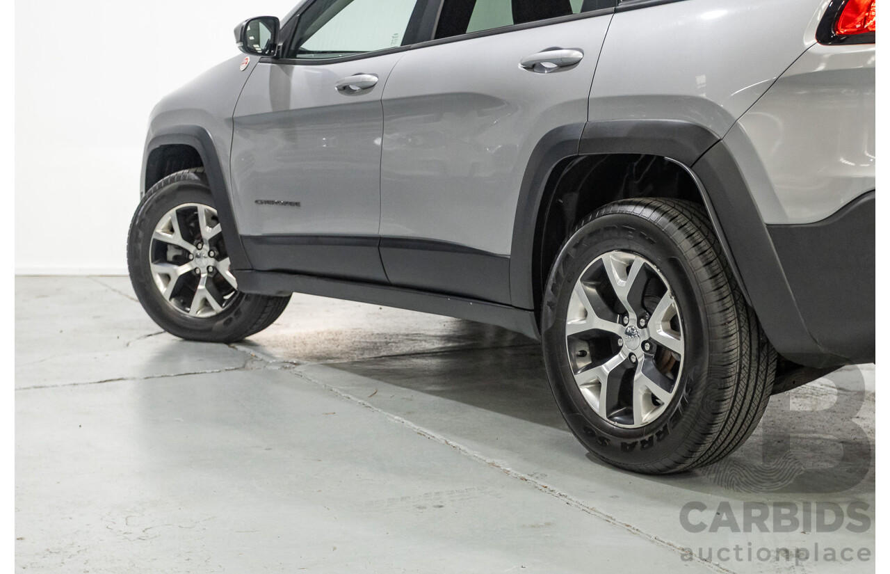 08/2014 Jeep Cherokee Trailhawk (4x4) KL 4D Wagon Billet Silver Metallic 3.2L