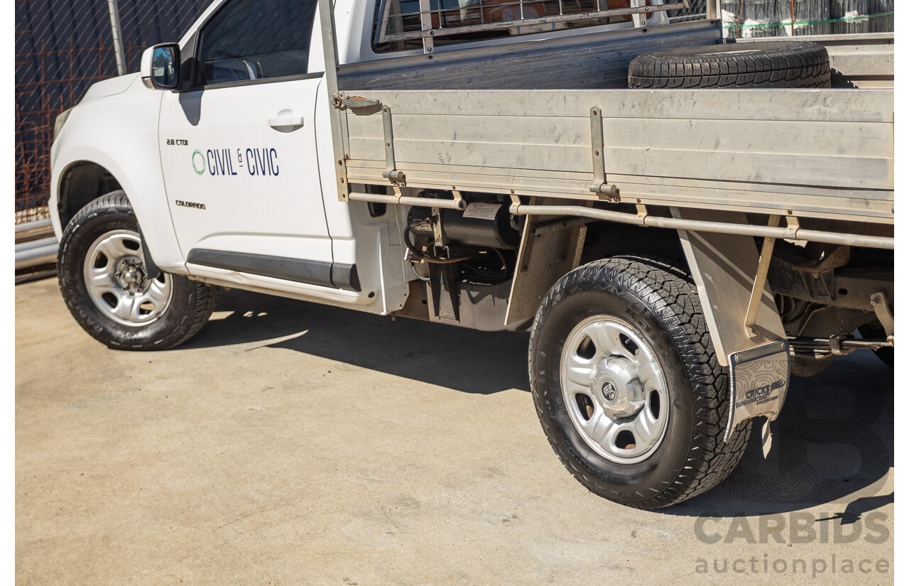 6/2013 Holden Colorado LX RG C/Chas Summit White Turbo 2.8L