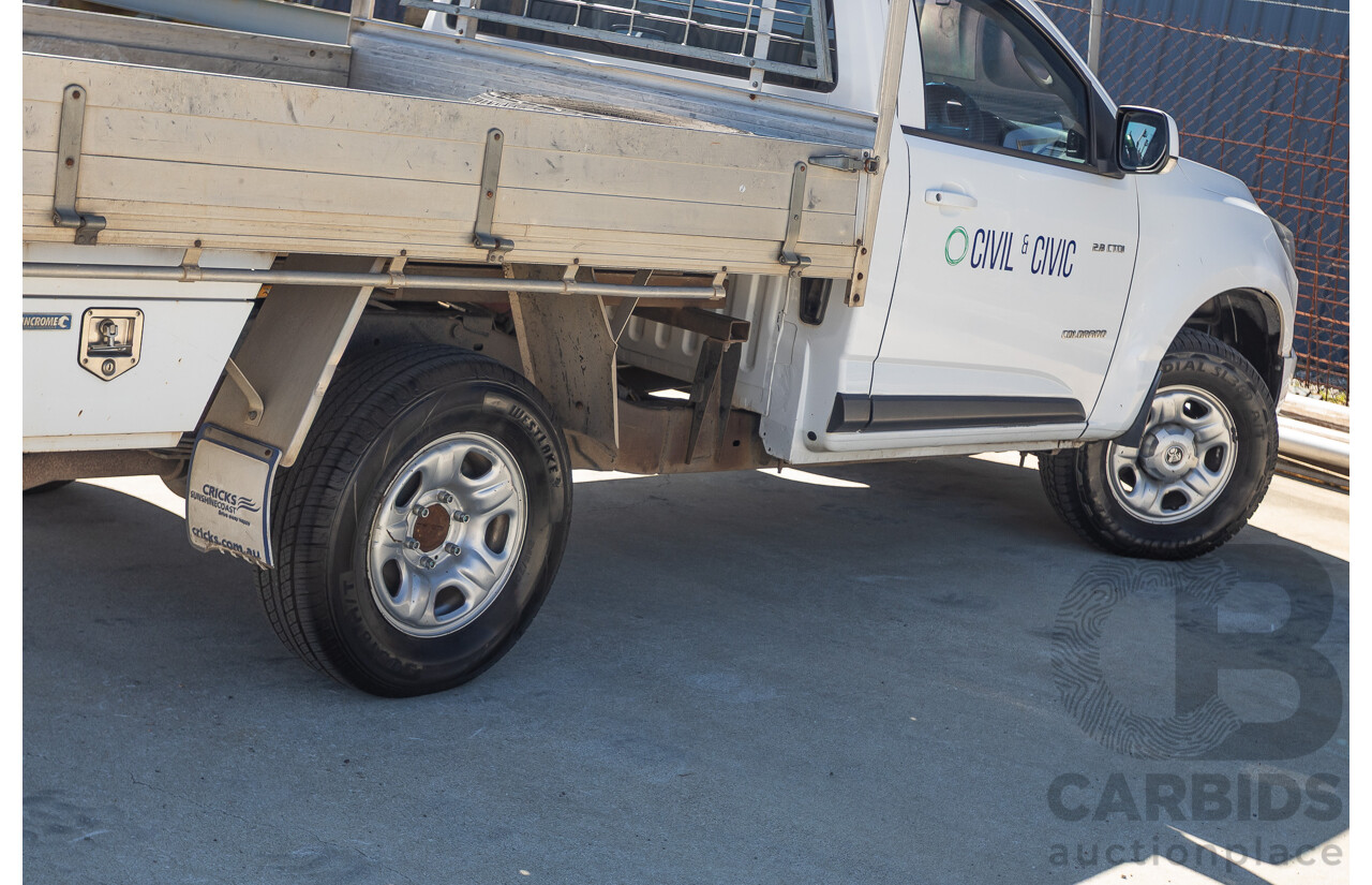 6/2013 Holden Colorado LX RG C/Chas Summit White Turbo 2.8L