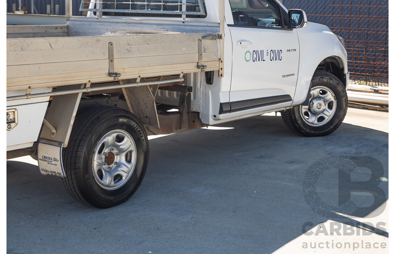 6/2013 Holden Colorado LX RG C/Chas Summit White Turbo 2.8L