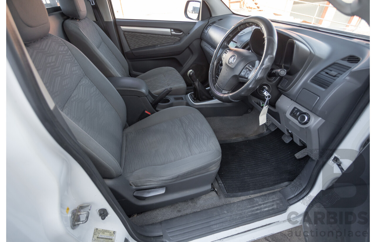 6/2013 Holden Colorado LX RG C/Chas Summit White Turbo 2.8L