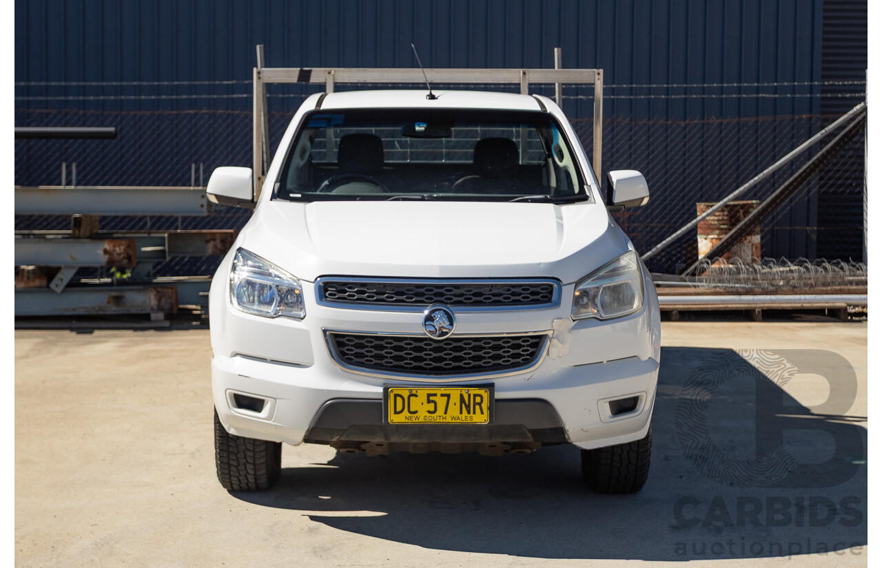 6/2013 Holden Colorado LX RG C/Chas Summit White Turbo 2.8L