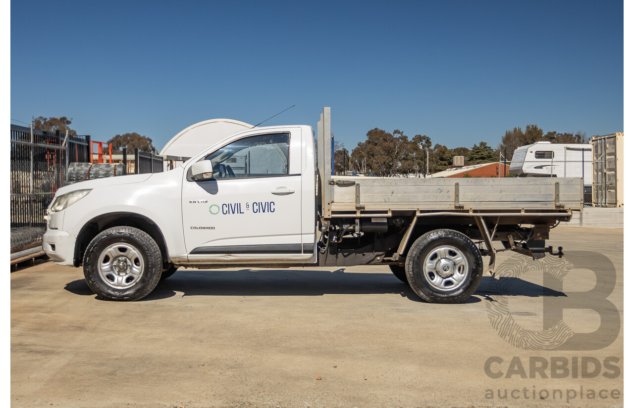 6/2013 Holden Colorado LX RG C/Chas Summit White Turbo 2.8L