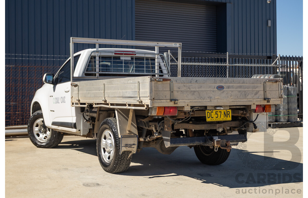 6/2013 Holden Colorado LX RG C/Chas Summit White Turbo 2.8L