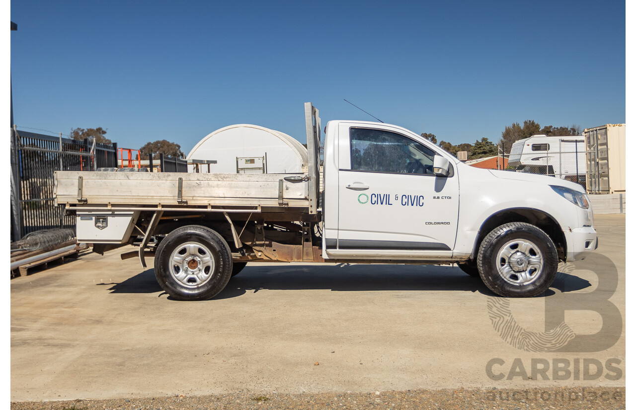6/2013 Holden Colorado LX RG C/Chas Summit White Turbo 2.8L