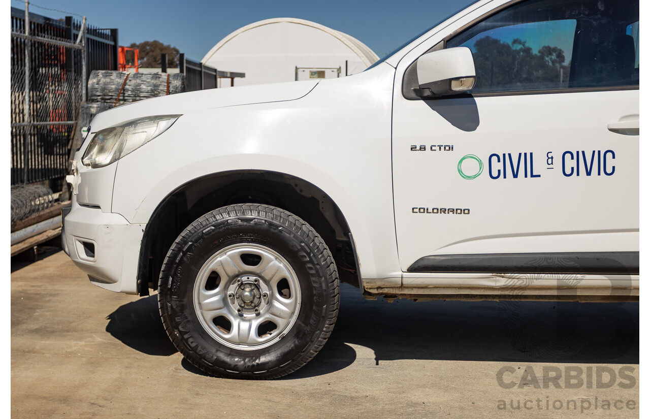 6/2013 Holden Colorado LX RG C/Chas Summit White Turbo 2.8L