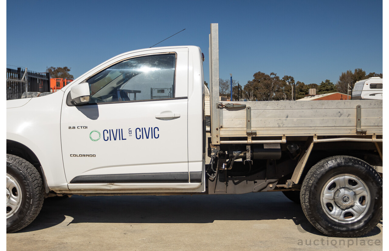 6/2013 Holden Colorado LX RG C/Chas Summit White Turbo 2.8L