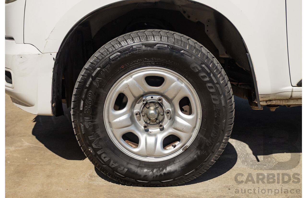 6/2013 Holden Colorado LX RG C/Chas Summit White Turbo 2.8L