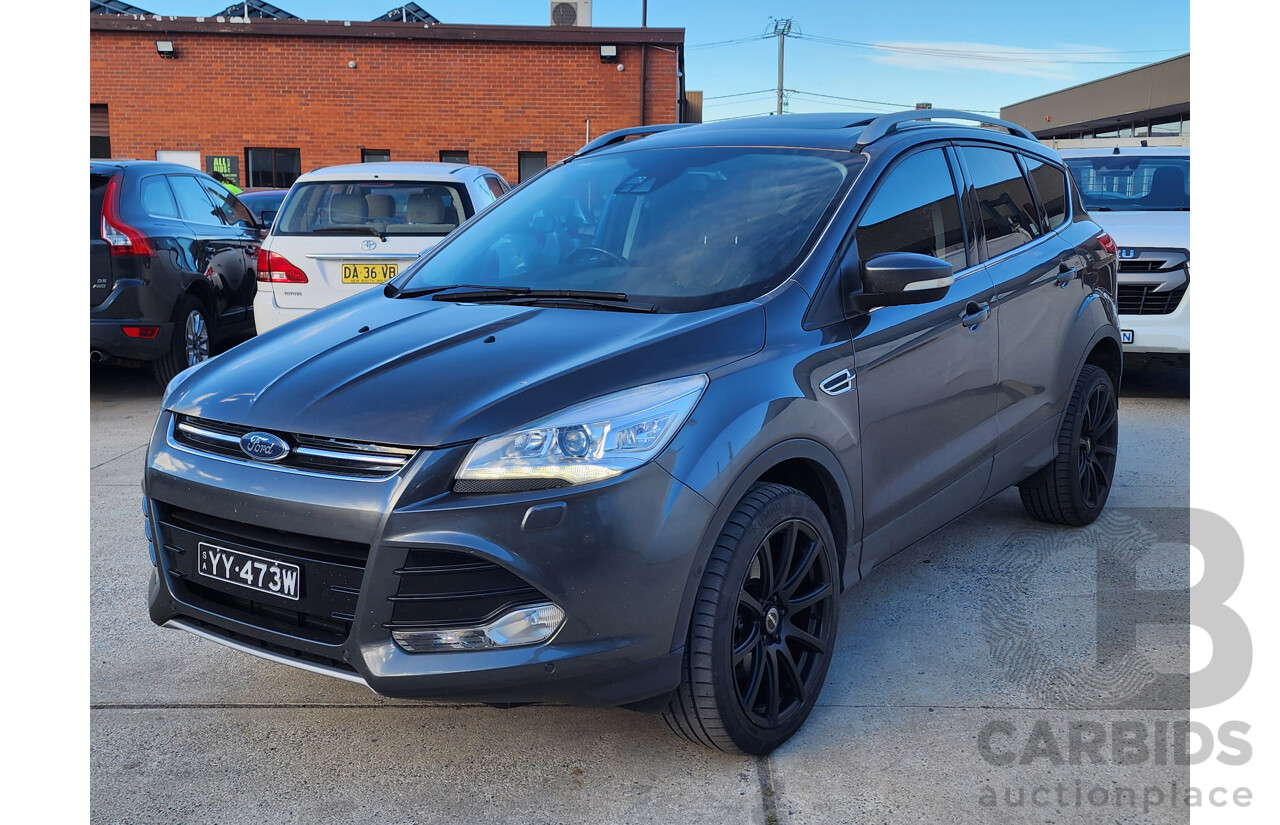 09/2016 Ford Kuga Titanium (awd) TF MK 2 4d Wagon Grey 2.0L