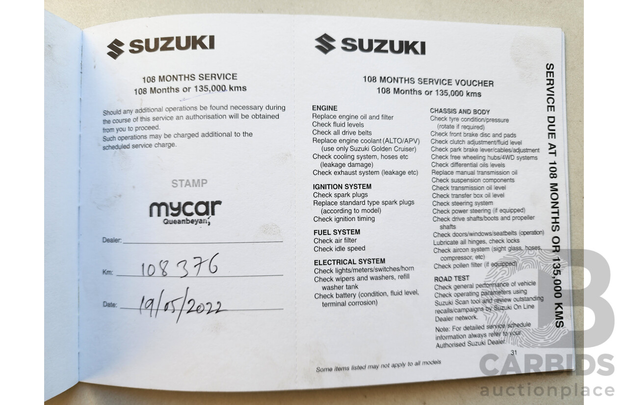 09/2013 Suzuki Grand Vitara (4x4) JT MY13 2d Wagon Red 2.4L