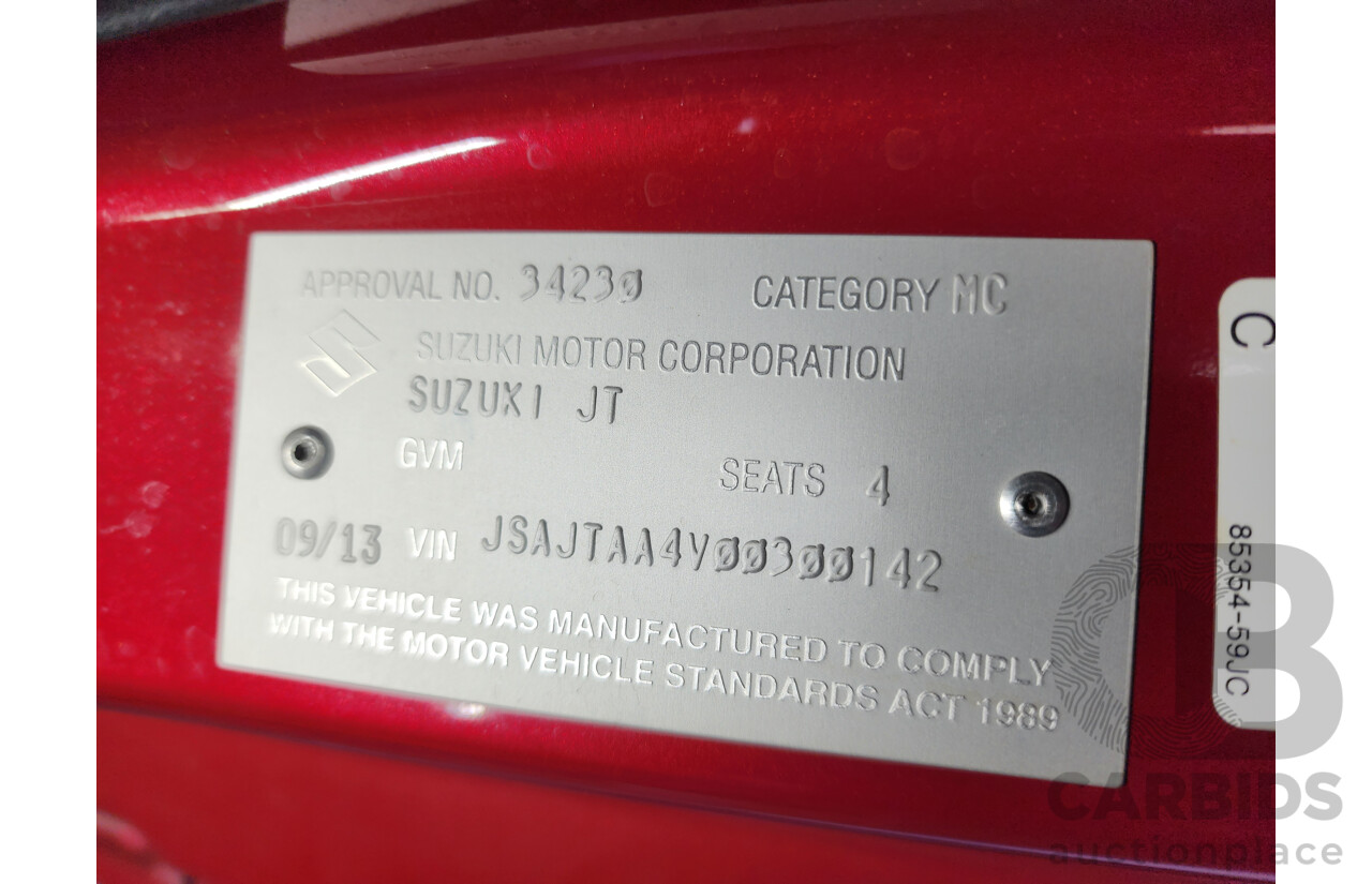 09/2013 Suzuki Grand Vitara (4x4) JT MY13 2d Wagon Red 2.4L