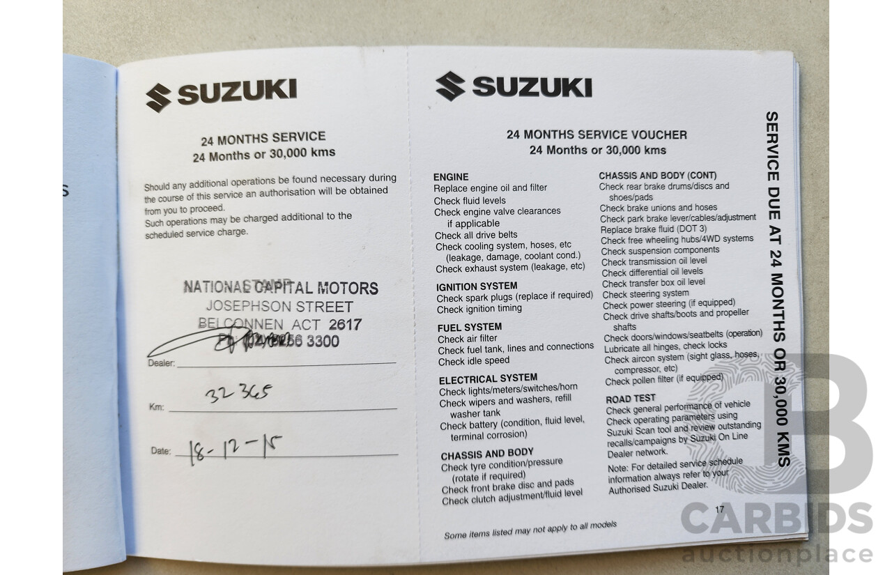 09/2013 Suzuki Grand Vitara (4x4) JT MY13 2d Wagon Red 2.4L