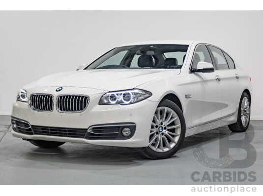 9/2014 BMW 520i Luxury Line F10 MY14 4d Sedan Alpin White Turbo 2.0L