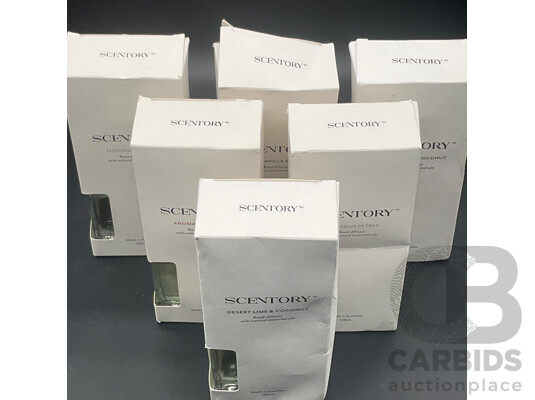 Assorted SCENTORY Reed Diffuser - Assorted Fragrances - Lot of 6