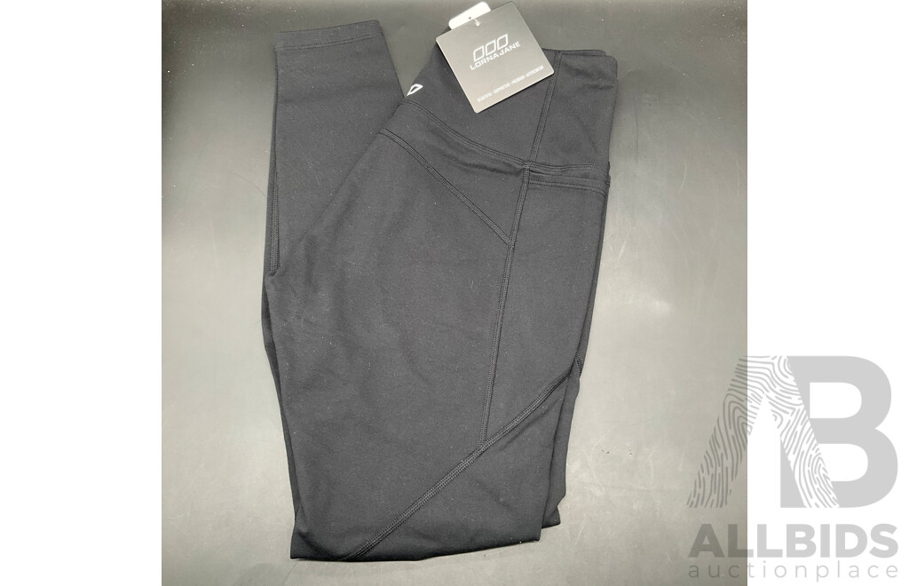 Assorted Women's Gym Clothing Size S and M, Including LORNA JANE, ADIDAS and UNDER ARMOUR - Lot of 3