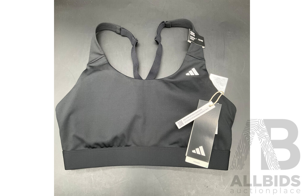 Assorted Women's Gym Clothing Size S and M, Including LORNA JANE, ADIDAS and UNDER ARMOUR - Lot of 3