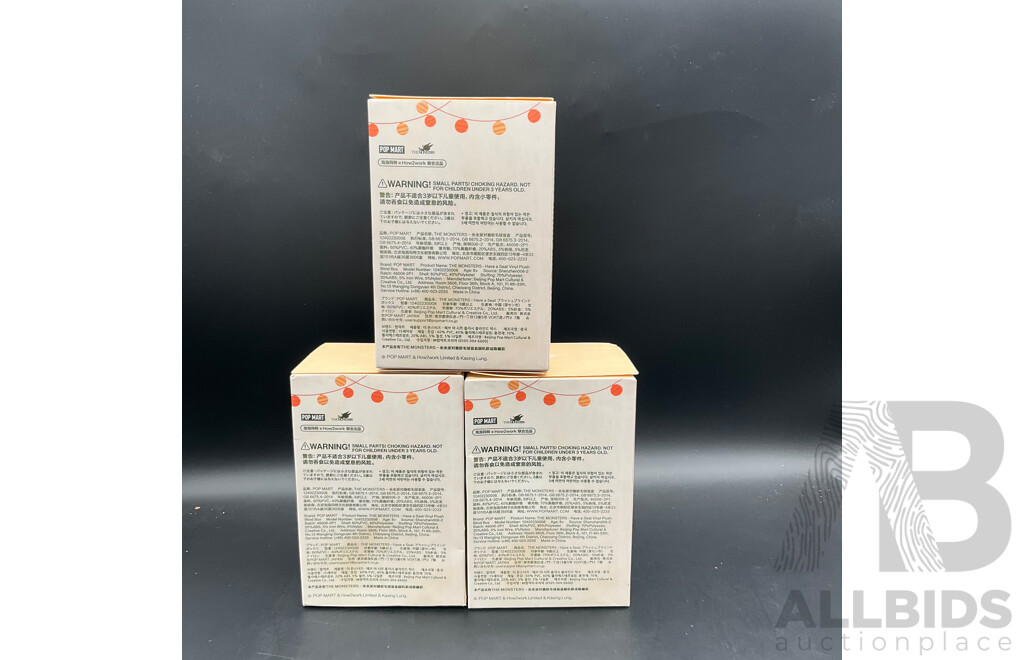 LABUBU ASSORTED ( LOT of 3 )