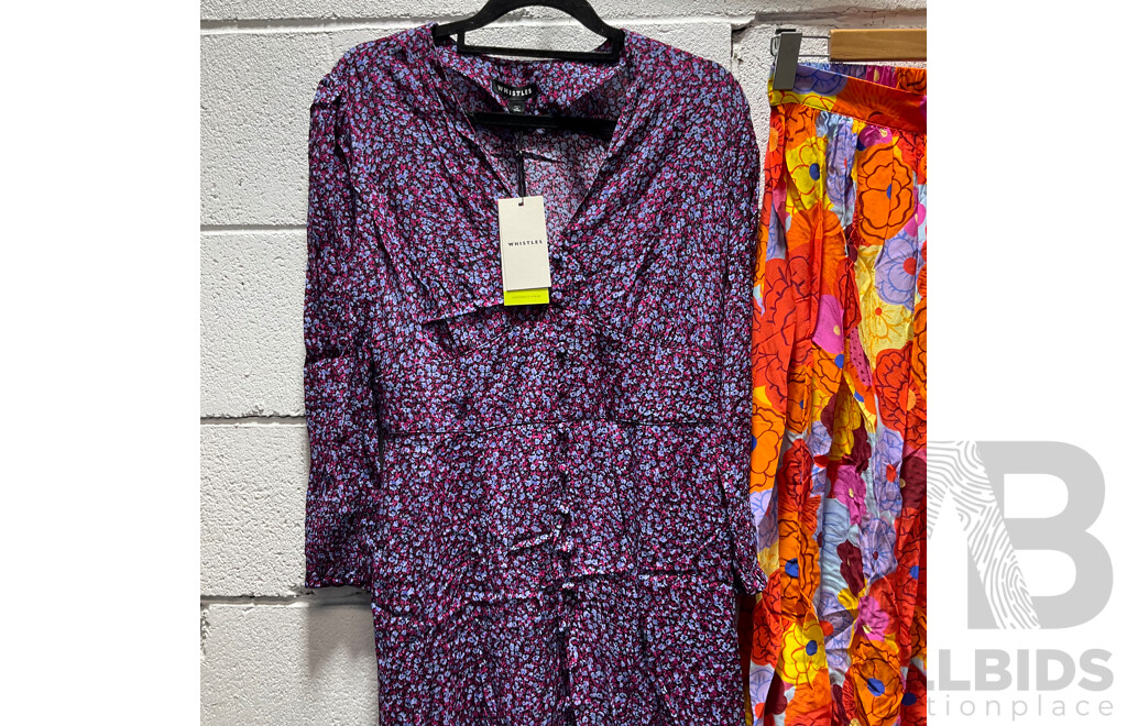 WHISTLES Multi Dress Size 10, GORMAN Flower Time Skirt Size 8 & Jockey Bikini Briefs Size 10 - ORP $618 - Lot of 3