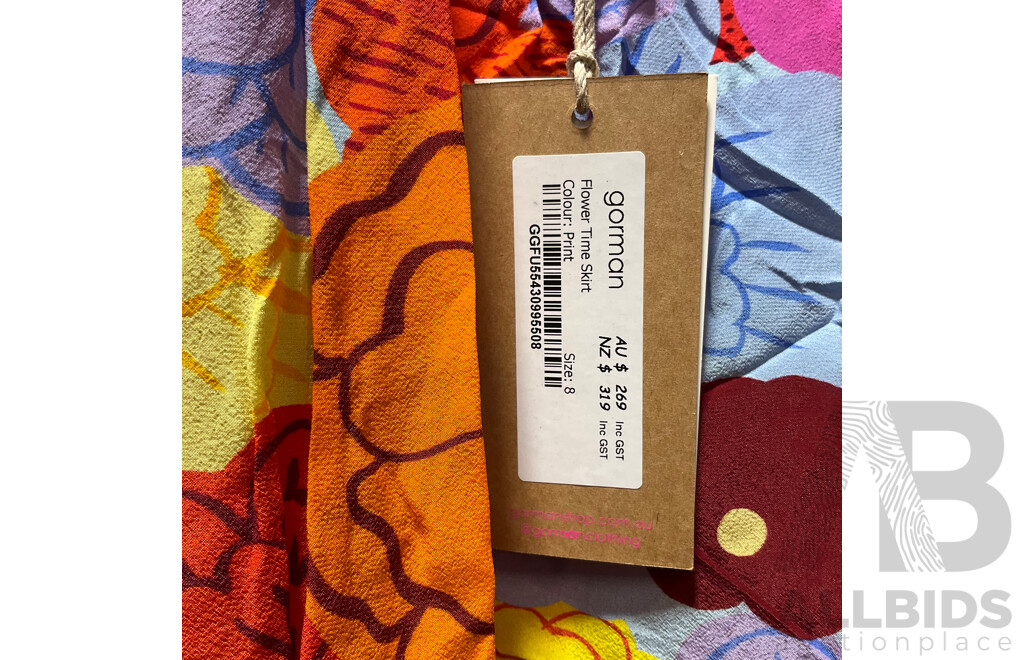 WHISTLES Multi Dress Size 10, GORMAN Flower Time Skirt Size 8 & Jockey Bikini Briefs Size 10 - ORP $618 - Lot of 3