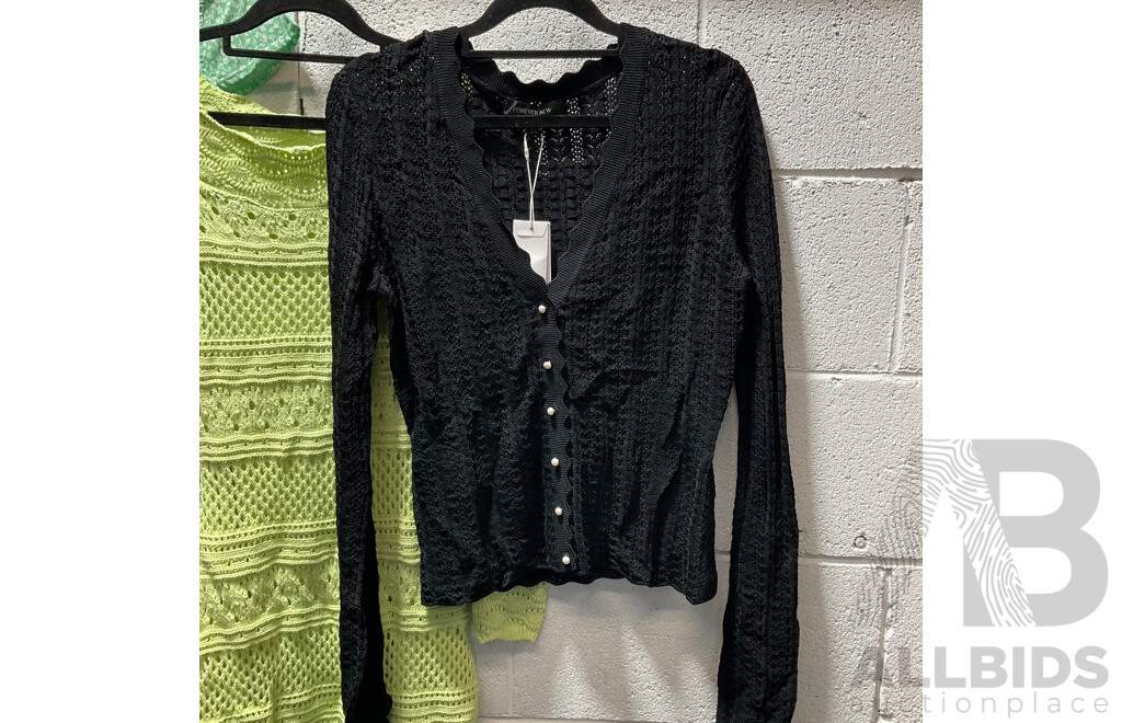 FOREVER NEW Cardigan Size S, GUESS Crichet Dress Size XS & CALVIN KLEIN JEANS Kids Size 10 Dress - Lot of 3