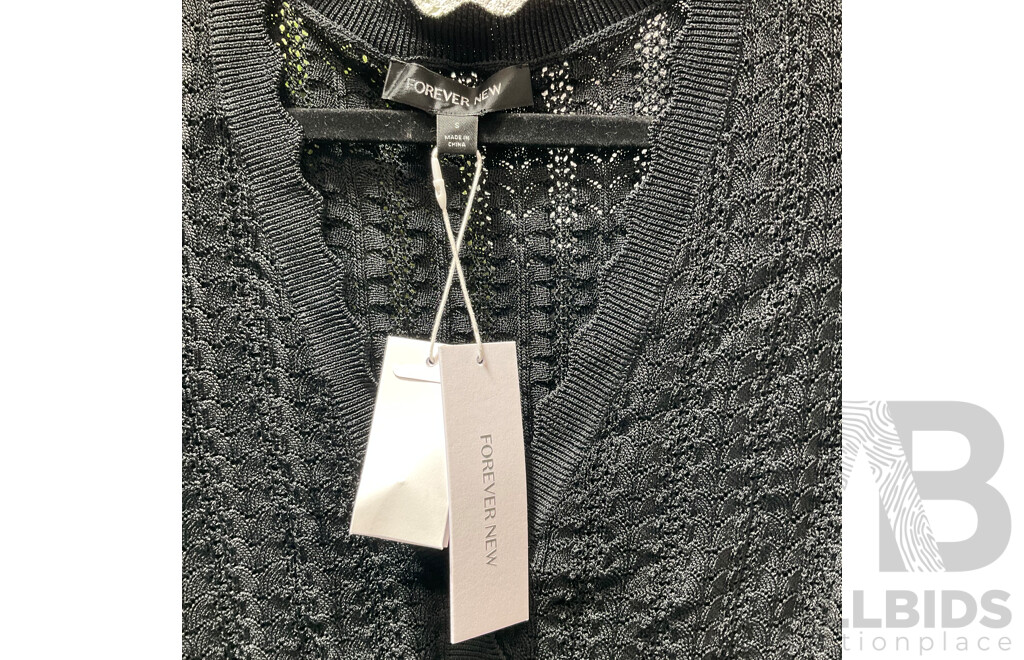 FOREVER NEW Cardigan Size S, GUESS Crichet Dress Size XS & CALVIN KLEIN JEANS Kids Size 10 Dress - Lot of 3