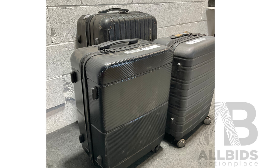 Assorted Suitcases - Lot of 3