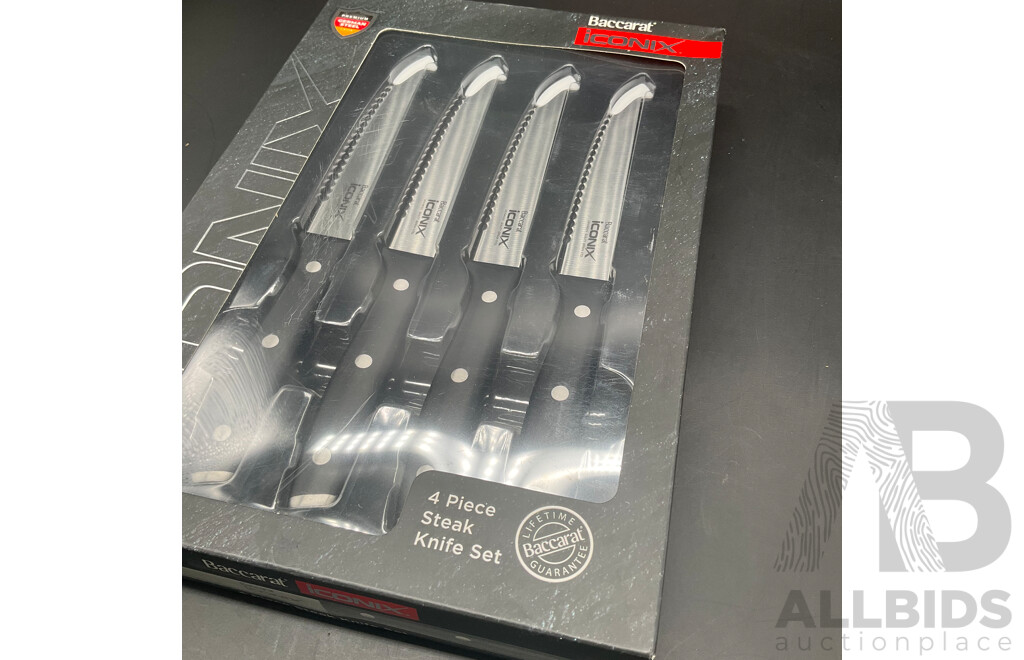 BACCARAT IconiX 4 Piece Steak Knife Set