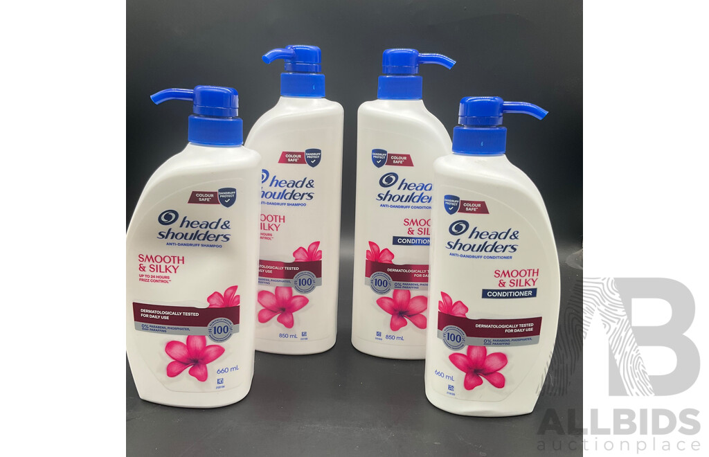 HEAD & SHOULDERS Shampoos Anc Conditioners - Lot of 4