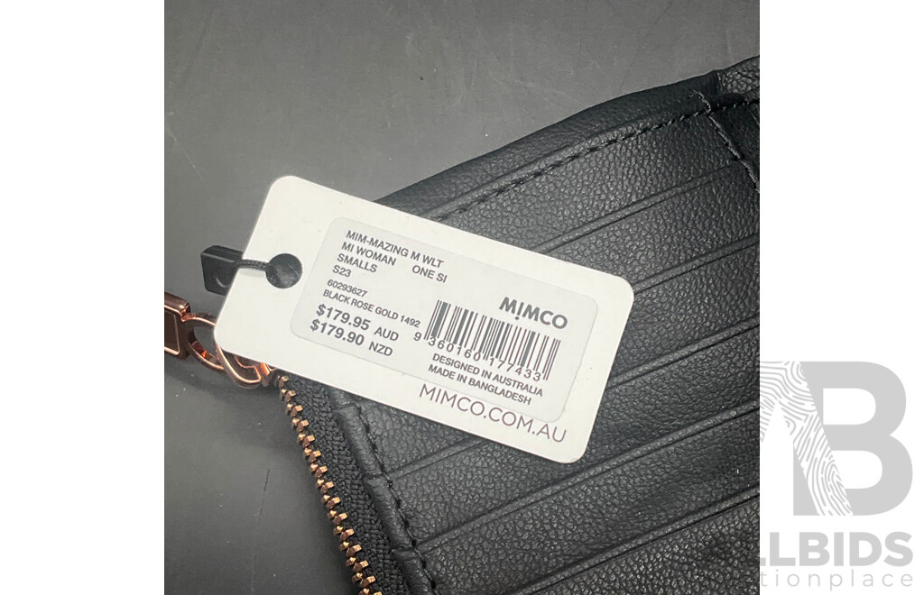 MIMCO Min-mazing M Wallet (Black) - ORP $179.95