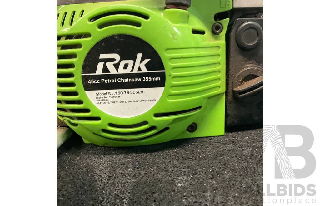 ROK Petrol Chainsaw ( Model No. 150-76-50529 )