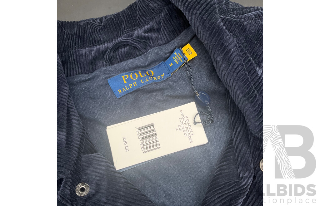 POLO RALPH LAUREN Corduroy Coach Jacket Size M - ORP $359