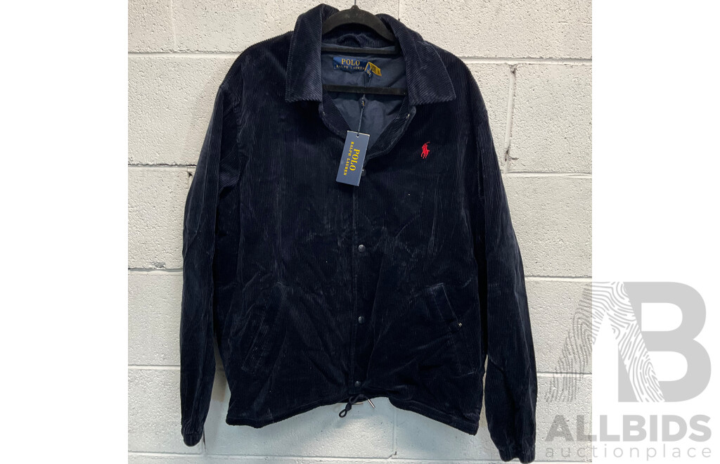 POLO RALPH LAUREN Corduroy Coach Jacket Size M - ORP $359