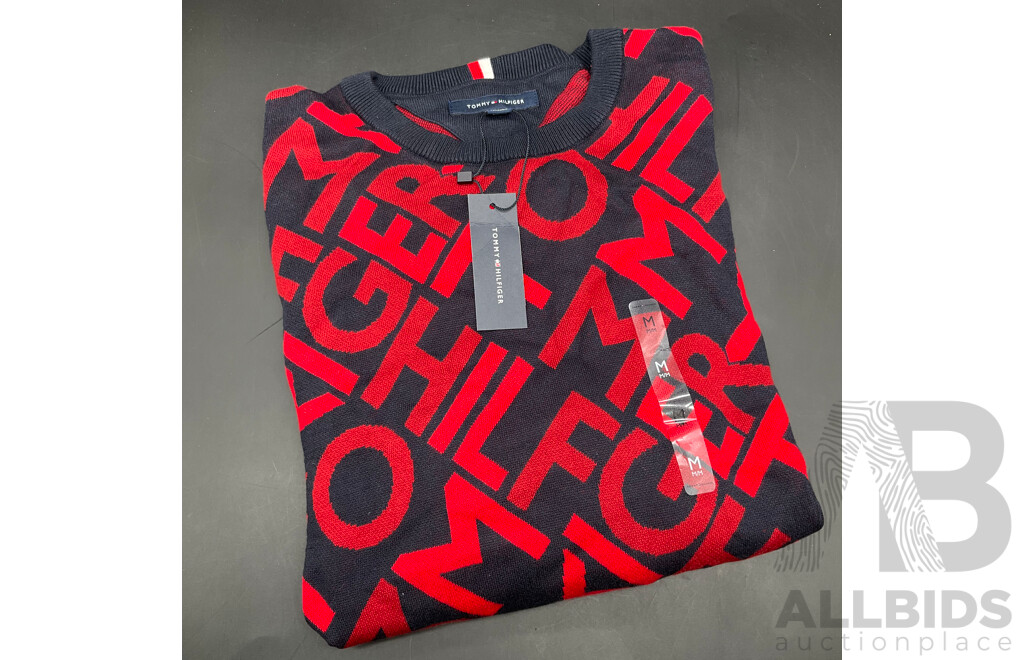 TOMMY HILFIGER (Navy/Red) Sweater Size M - ORP $229