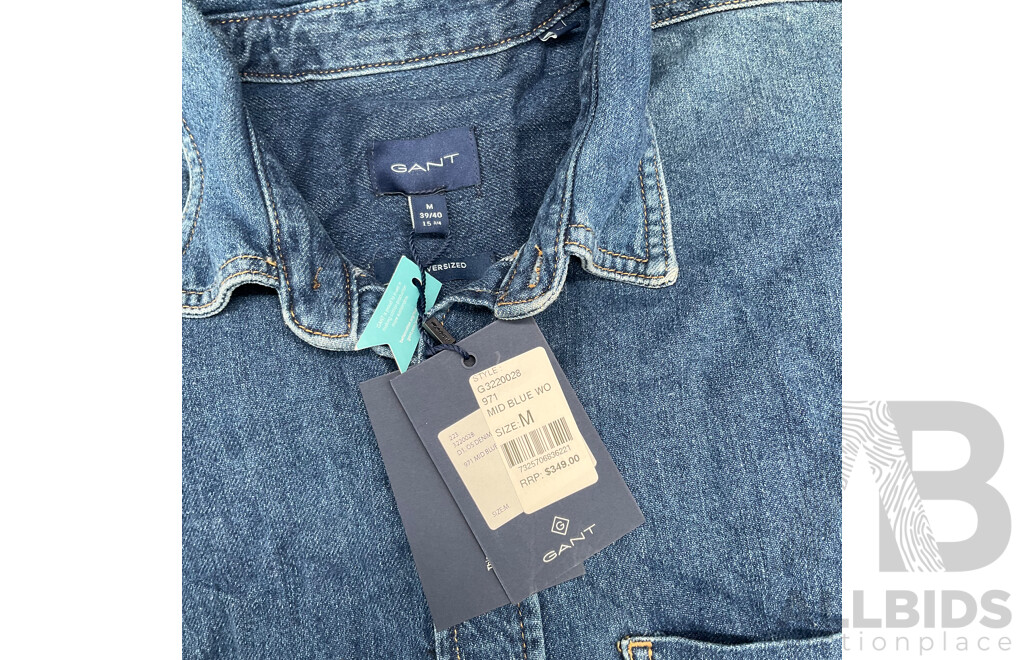 GANT Men's Denim Shirt Size M - ORP $349