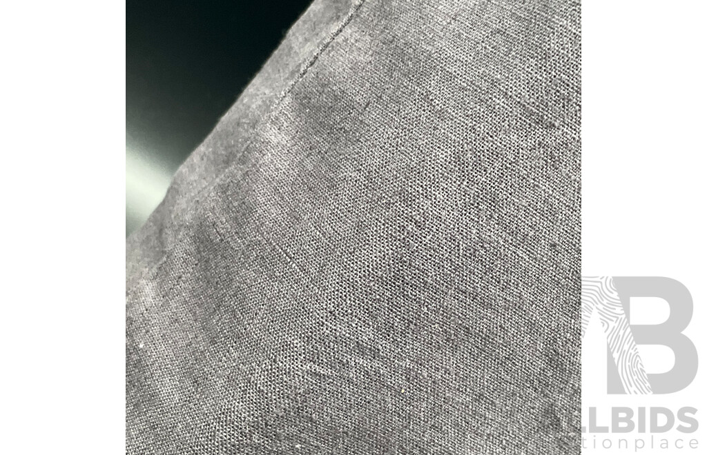 TONTINE Cotton Linen Sheet Set (King) and SHERIDAN Sabal Tailored Pillowcase Pair - Lot of 2