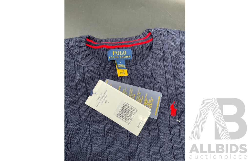 POLO RALPH LAUREN Kids Size 4 Sweater - ORP $149