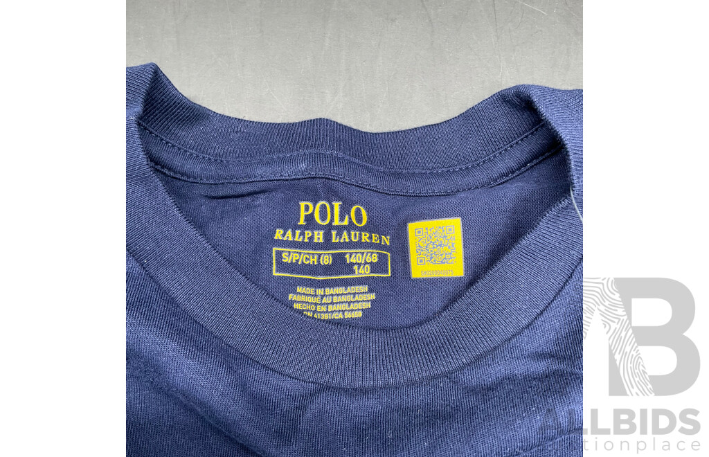 POLO RALPH LAUREN Kids Size 8 Long Sleeve T-Shirt - ORP $119