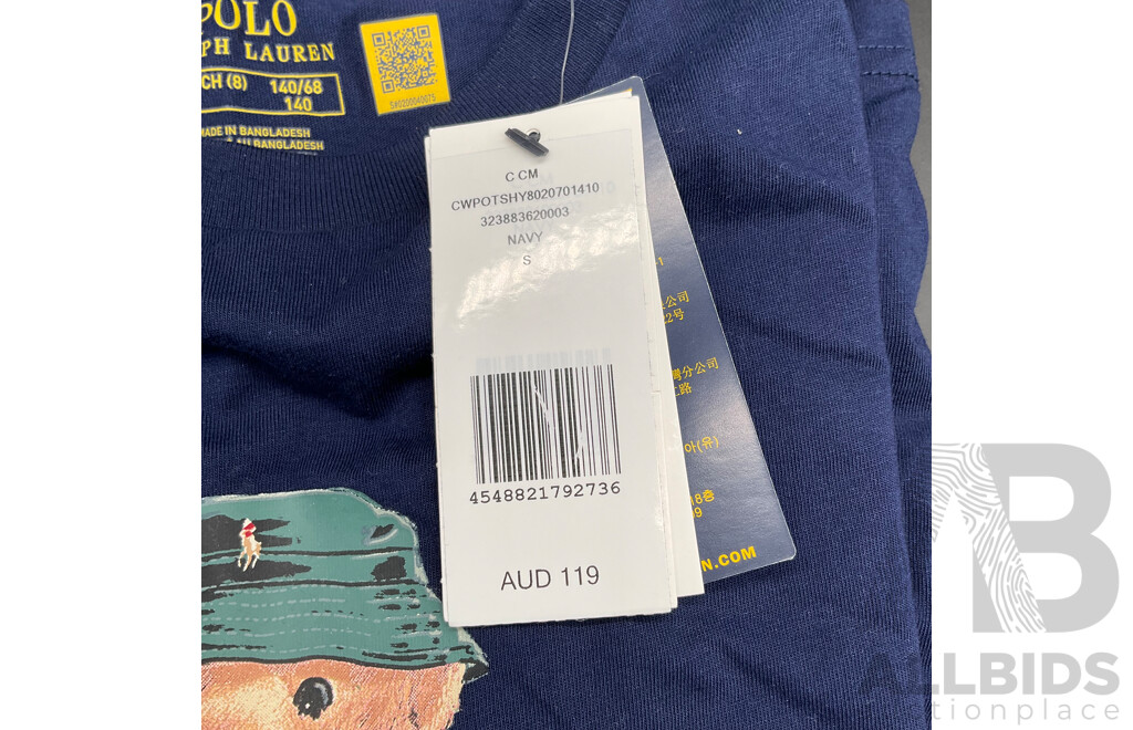 POLO RALPH LAUREN Kids Size 8 Long Sleeve T-Shirt - ORP $119