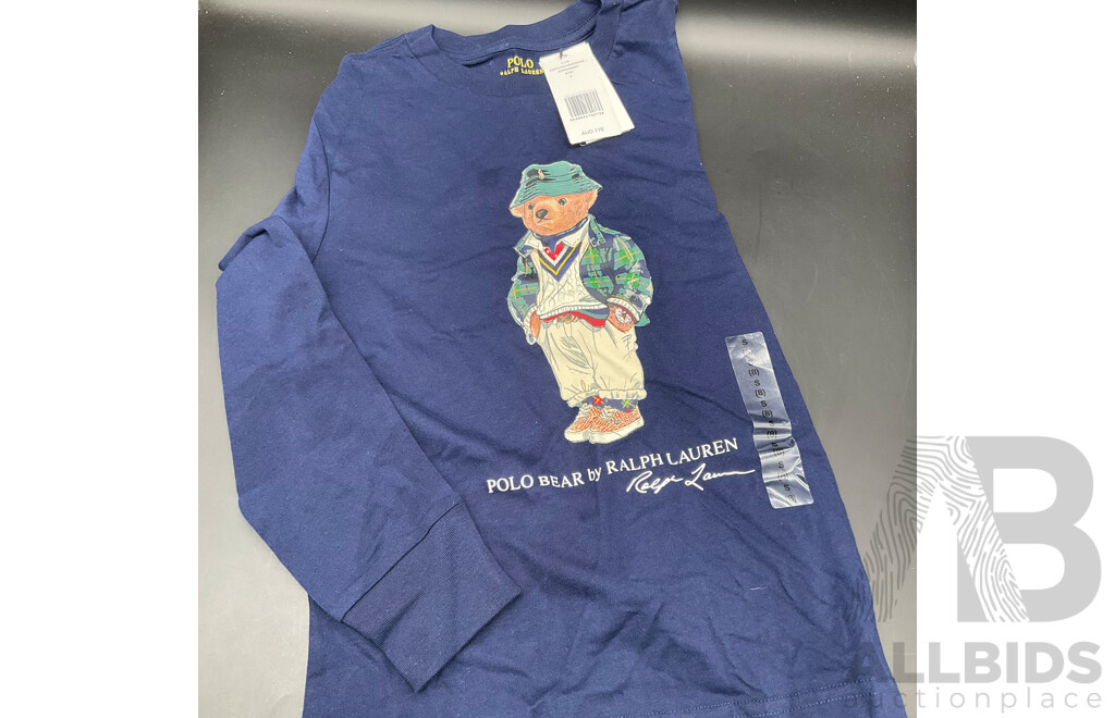 POLO RALPH LAUREN Kids Size 8 Long Sleeve T-Shirt - ORP $119