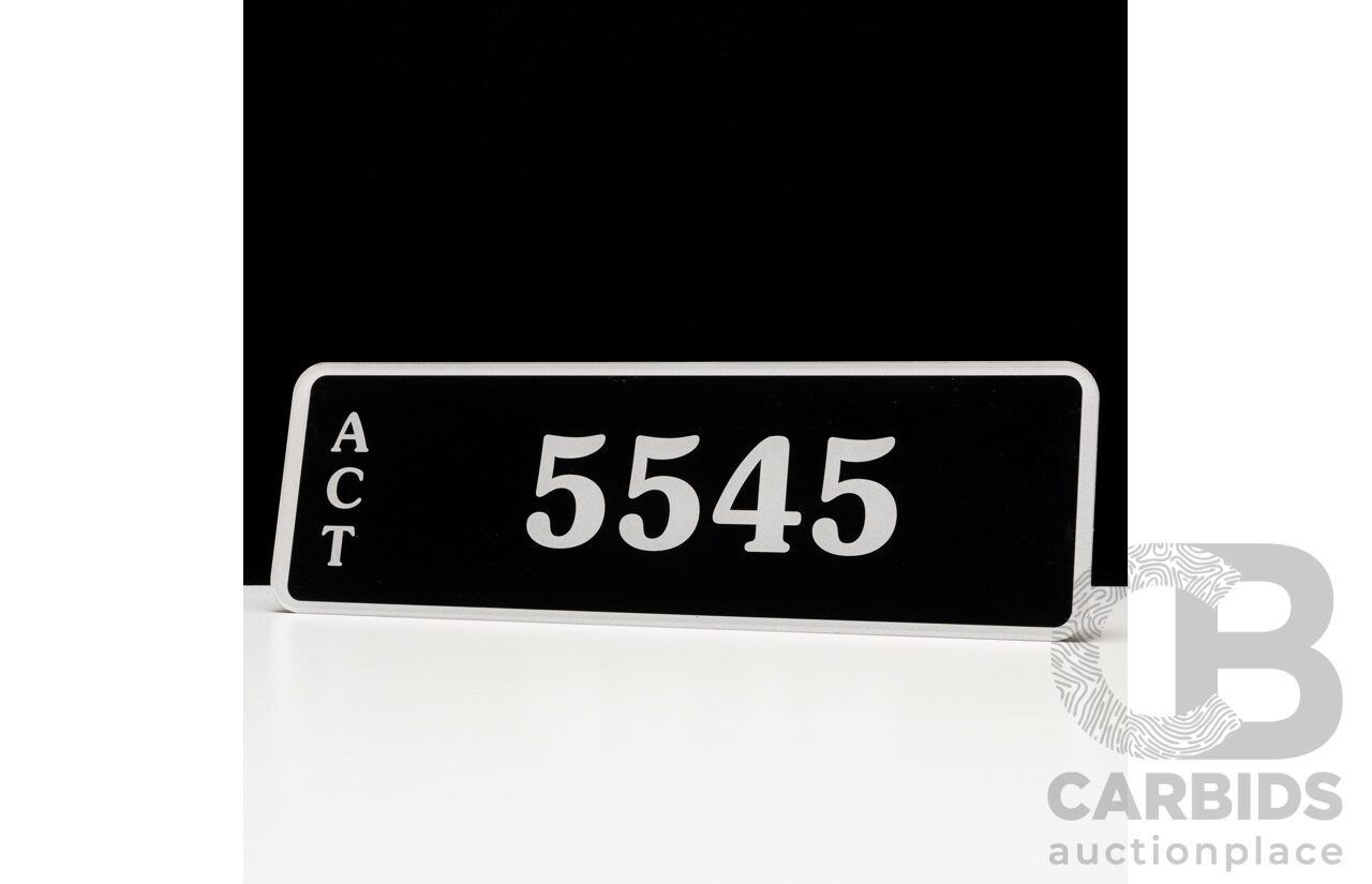 ACT 4-Digit Number Plate - 5545
